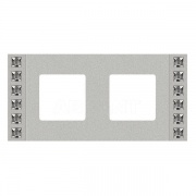 Рамка на 2 поста, гор/верт. цвет bright chrome