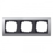 Рамка 3-ая Gira Event Алюминий цвет вставки Антрацит