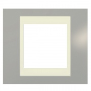 Рамка Unica хамелеон 1 пост серый/бежевая