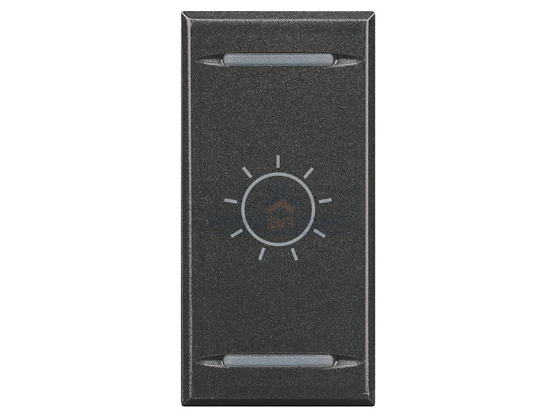 Axolute Клавиши с символами для системы автоматизации для 2 функций - 1 модуль, лампочка, цвет антра