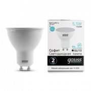 Лампа Gauss Elementary MR16 5.5W 450lm 4100К GU10 LED 1/10/100