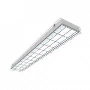 Светодиодный светильник "ВАРТОН" спортивный накладной 1195*200*50мм 54 ВТ 4000К с защитной сеткой