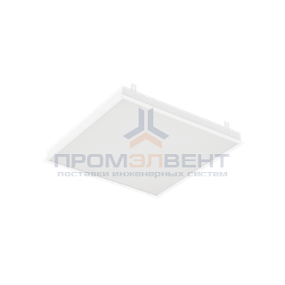 Светодиодный светильник "ВАРТОН" грильято подвесной 588*588*50мм 27 ВТ 4000К с планками для подвеса С РАМКОЙ