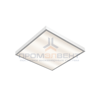 Светодиодный светильник "ВАРТОН"медицинский 595*595*55мм с опаловым рассеивателем 27 ВТ 2700К  IP54