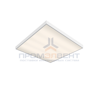 Светодиодный светильник "ВАРТОН" офисный встраиваемый/накладной 595*595*50мм 27 ВТ 2700К с функцией аварийного освещения