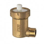 Воздухоотводчик автоматический угловой FAR GAISER 2055 - 1/2" (воздухоотвод сверху, цвет латунь)