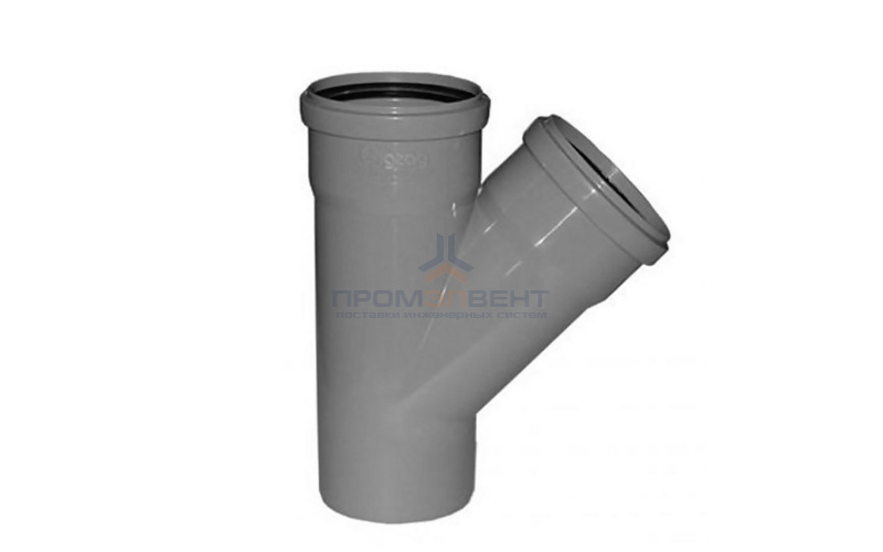 Тройник 45° редукционный для внутренней канализации Valsir - 110 x 40