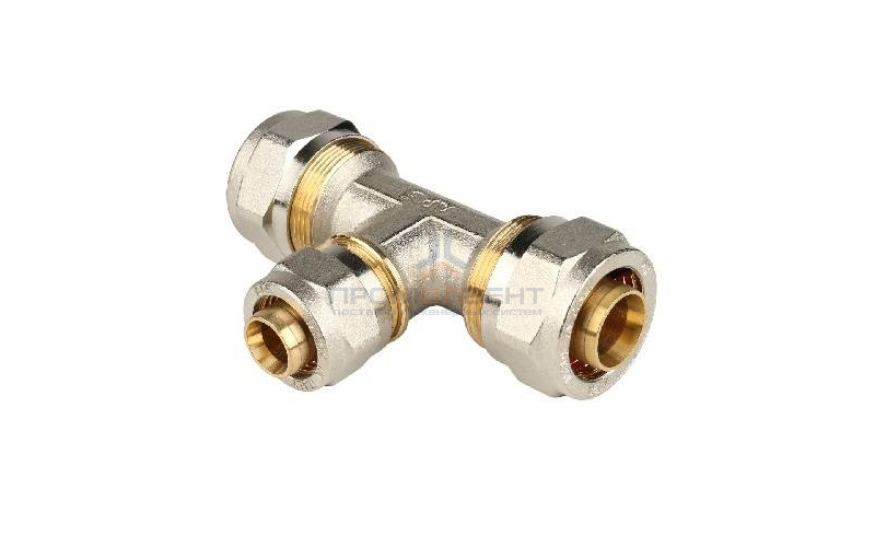 Тройник переходной STOUT - 26 x 20 x 20 (винтовой, для металлопластиковых труб)