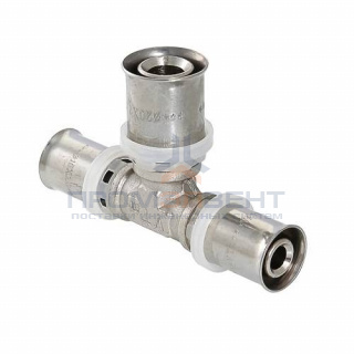 Тройник переходной VALTEC VTm.231 - 26 x 16 x 26 (прессовой, для металлопластиковых труб)