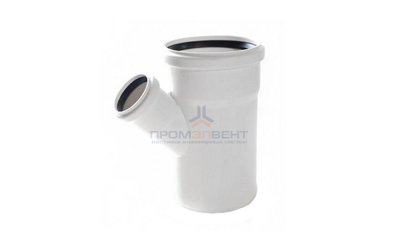 Тройник с уменьшенным отводом на 45° REHAU RAUPIANO PLUS - 110 x 50 (для внутренней канализации)