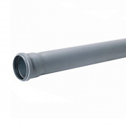 Труба для внутренней канализации СИНИКОН Standart - D50x1.8 мм, длина 1500 мм (цвет серый)