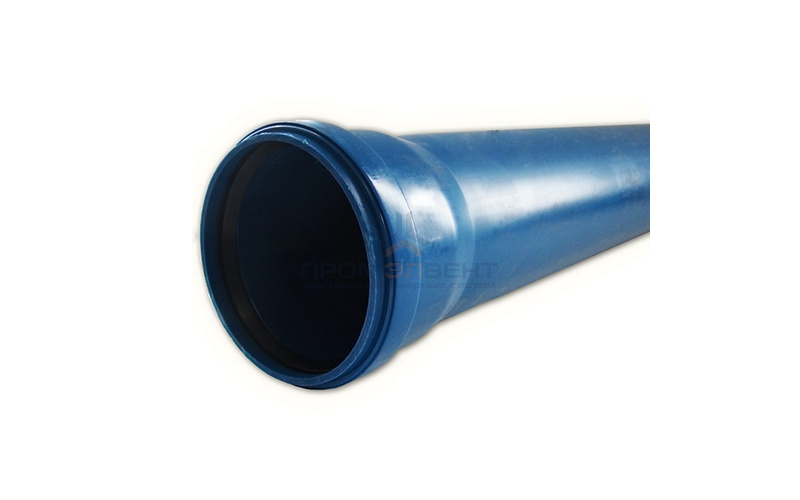 Труба для ливневой канализации СИНИКОН RAIN FLOW 100 - D110x5.3 мм, длина3000 мм (цвет синий)