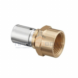 Переход на внутреннюю резьбу Oventrop Cofit P - 32x3.0 x 1" (прессовой, бронза)