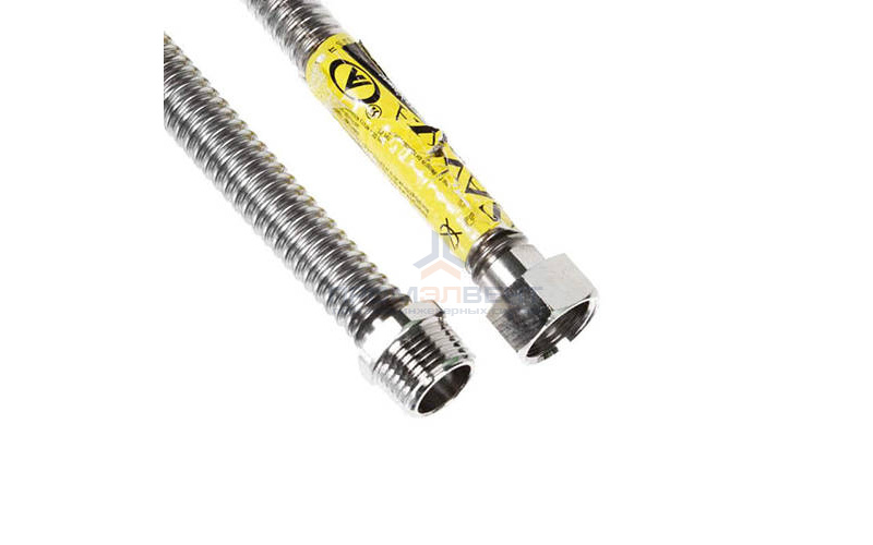 Подводка для газа гибкая сильфонная AYVAZ (Гайка/Штуцер) - 3/4