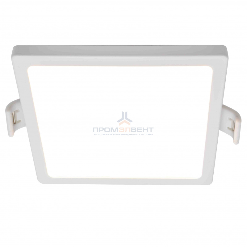 06-32 Светодиодная панель встраиваемая квадр. 220В, 20Вт, CRI:80Ra, 1600Лм, 170*155 мм,  алюминиевый корпус, встроенный изолированный драйвер, 4500К