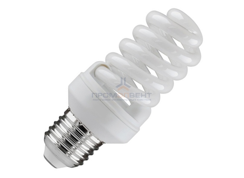 Лампа энергосберегающая ESL QL7 15W 2700K E27 спираль d46x98 теплая