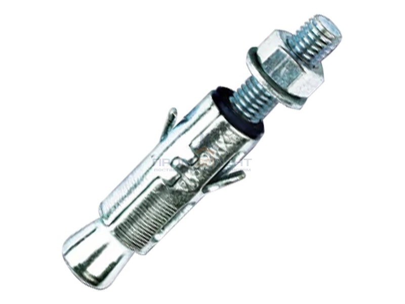 Усиленный анкер 16x90 со шпилькой М10 и гайкой оцинкованный DKC