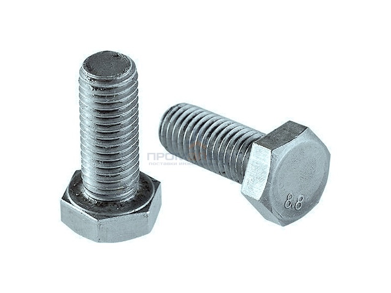Болт М6х30 с шестигранной головкой оцинкованный DIN933