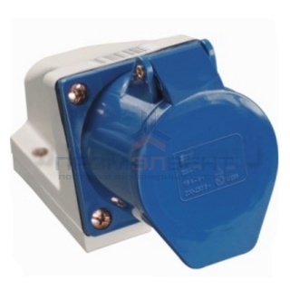 Розетка 123 стационарная 2Р+РЕ 32А 220В IP44 ИЭК