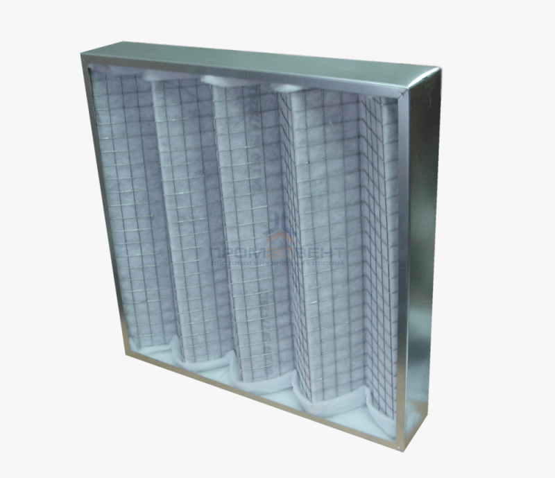 Фильтр воздушный кассетный ФВКАС-V (ФяГ) класс очистки G3-F5 (ФВКас-5)