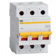 Рубильник модульный ВН-32 3Р  20А выключатель нагрузки ИЭК