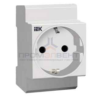 Розетка щитовая с заземлением на DIN-рейку ИЭК