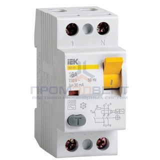 УЗО ВД1-63 2Р 16А 30мА ИЭК