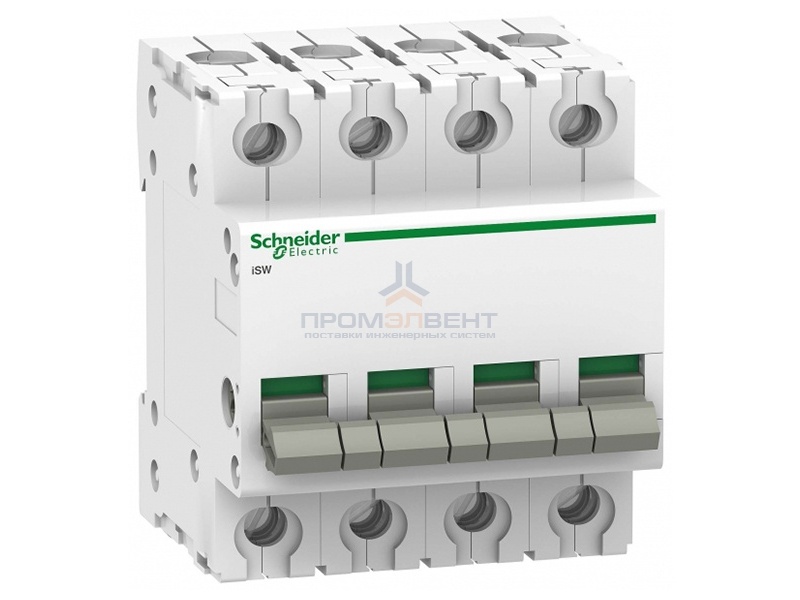 Выключател нагрузки iSW Acti 9 Schneider Electric 4П 40A (модульный рубильник)