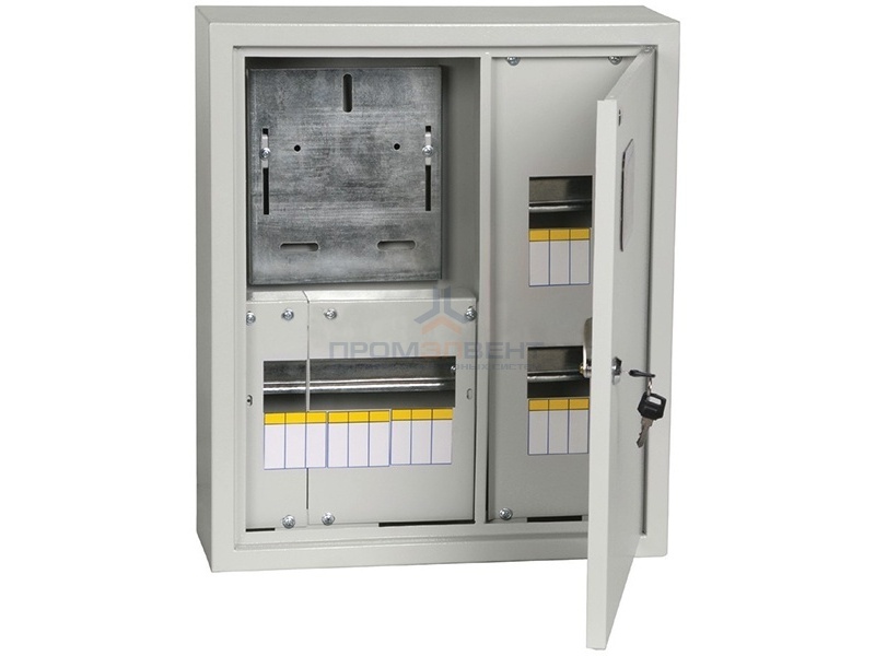 Щит металлический ЩУРн-1/15зо-1 36 УХЛ3 IP31 на 1-фазный счетчик и 15 модулей навесной ИЭК