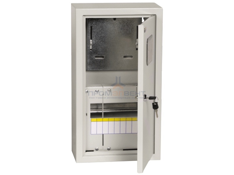 Щит металлический ЩУРн-1/9зо-1 36 УХЛ3 IP31 на 1-фазный счетчик и 9 модулей навесной ИЭК