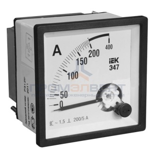 Амперметр Э47 400/5А кл. точн. 1,5 72х72мм