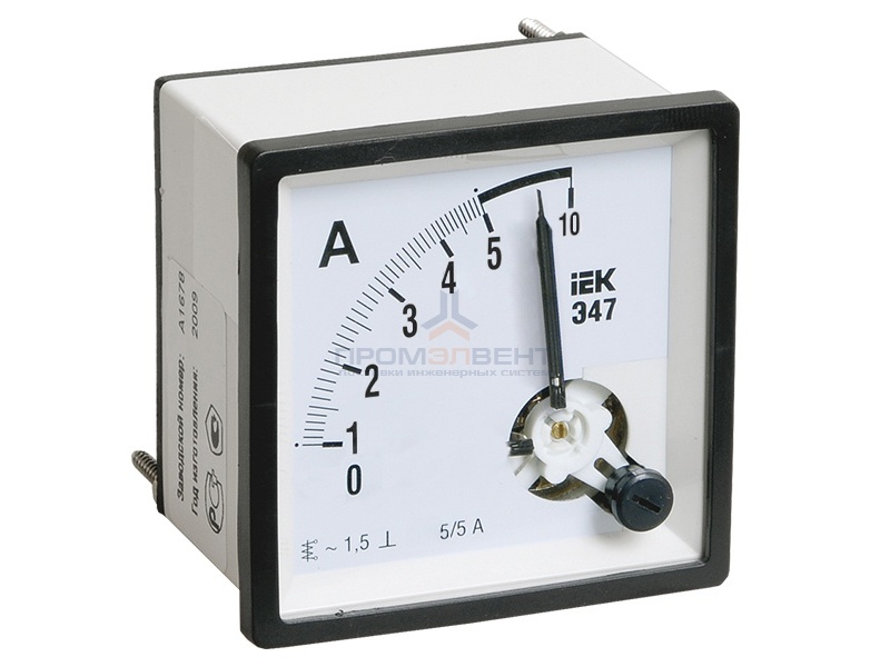 Амперметр Э47 10А кл. точн. 1,5 96х96мм